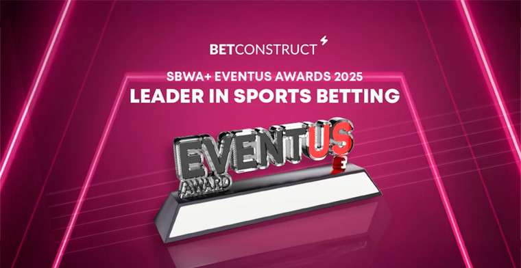 BetConstruct recibe el Premio al Líder en Apuestas Deportivas en los Premios SBWA+ Eventus