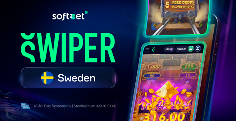 Soft2Bet presenta Swiper: el primer casino online de Suecia basado en la navegación deslizante