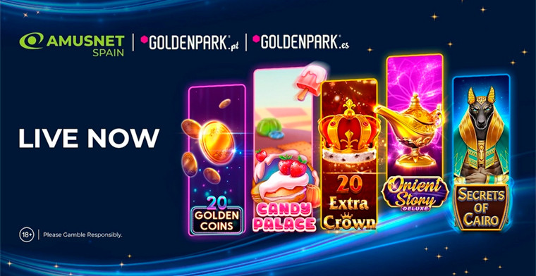 Amusnet expande-se no Sul da Europa com o lançamento do GoldenPark.es e GoldenPark.pt