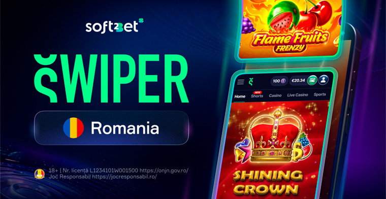 Soft2Bet lança Swiper na Romênia: combina o entretenimento de cassino com a inovação dos jogos mobile