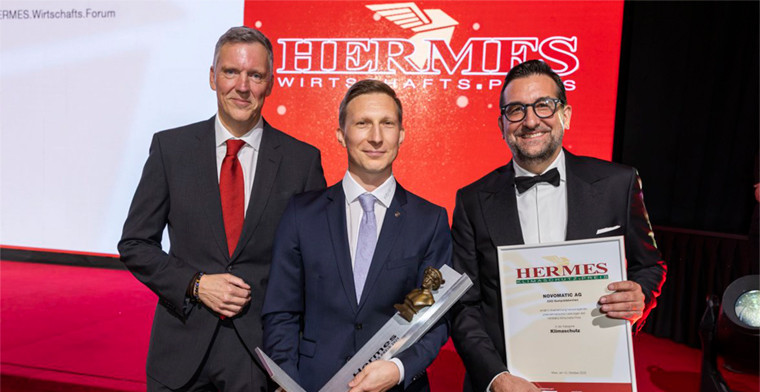 NOVOMATIC recibe el premio HERMES de protección climática por su innovadora iniciativa solar