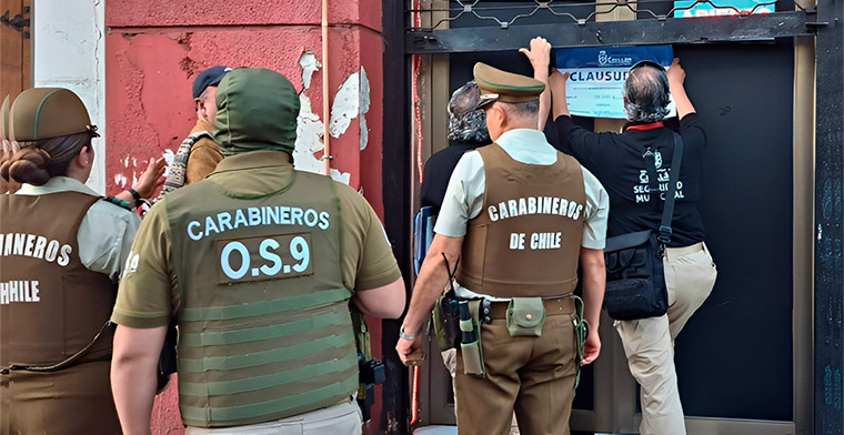 Chile: clausuran 3 locales de juegos ilegales y detienen a encargados en Chillán
