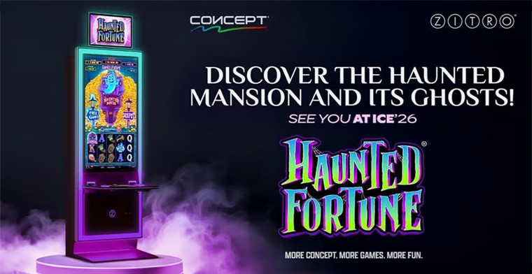 Nuevo lanzamiento en el gabinete CONCEPT de Zitro: La tragamonedas "Haunted Fortune"
