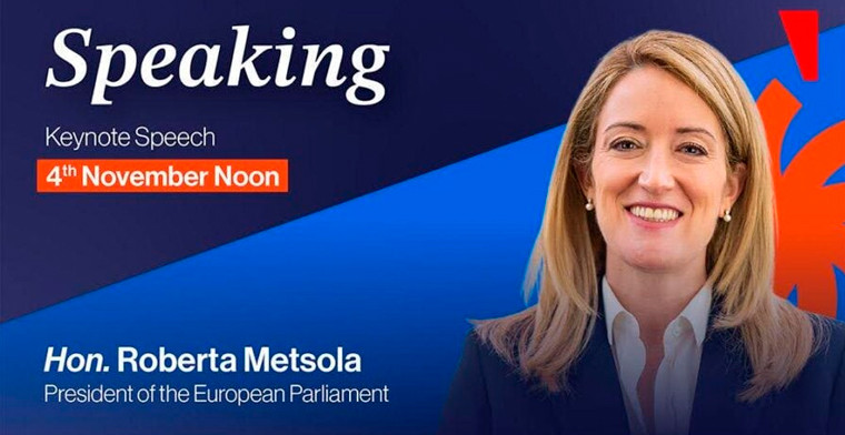 A presidente do Parlamento Europeu, Roberta Metsola, fará o discurso inaugural na SiGMA Central Europe