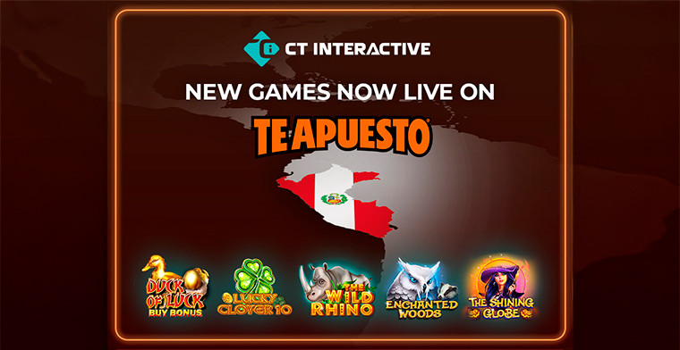 CT Interactive amplia sua presença no Peru com novo lançamento de conteúdo na Te Apuesto