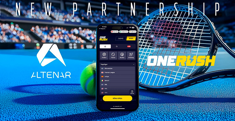 Altenar se associa com a Onerush para o lançamento de uma casa de apostas esportivas na Suécia