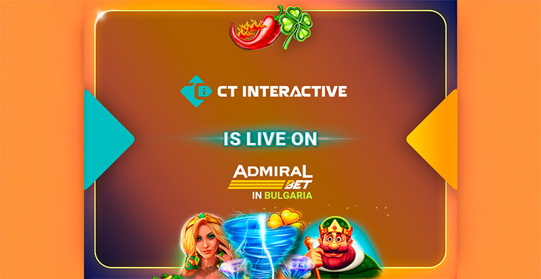CT Interactive firma parceria com a Admiralbet.bg para expandir sua presença no mercado iGaming da Bulgária