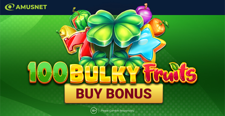 Amusnet apresenta uma explosão suculenta de cor e diversão com 100 Bulky Fruits Buy Bonus