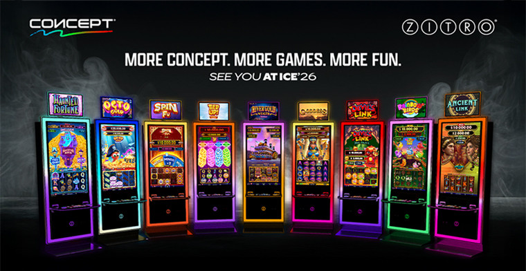 Zitro presentará nuevos títulos de juegos de su gabinete CONCEPT en ICE 2026
