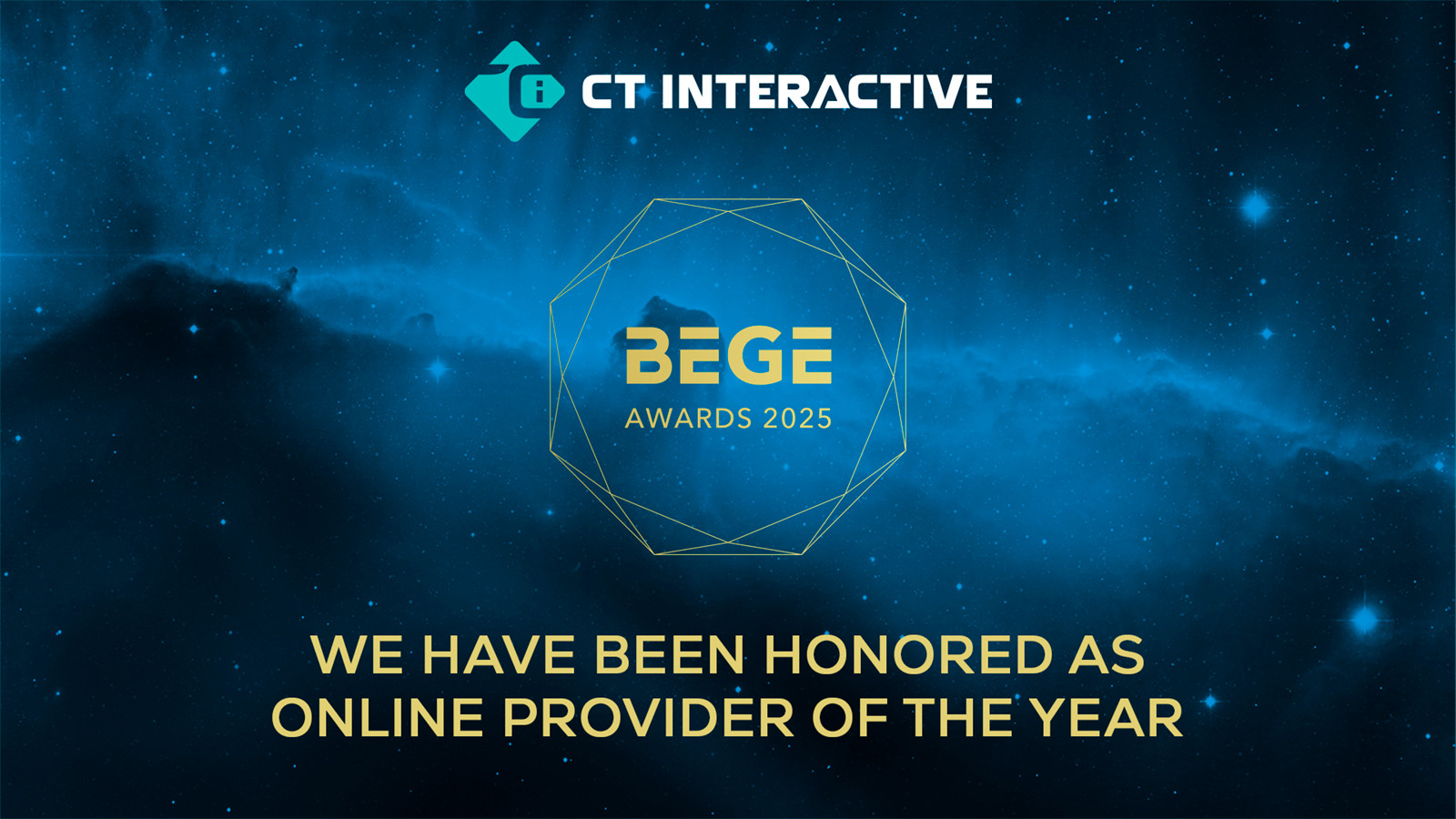 CT Interactive é Reconhecida como Provedora Online do Ano no BEGE 2025
