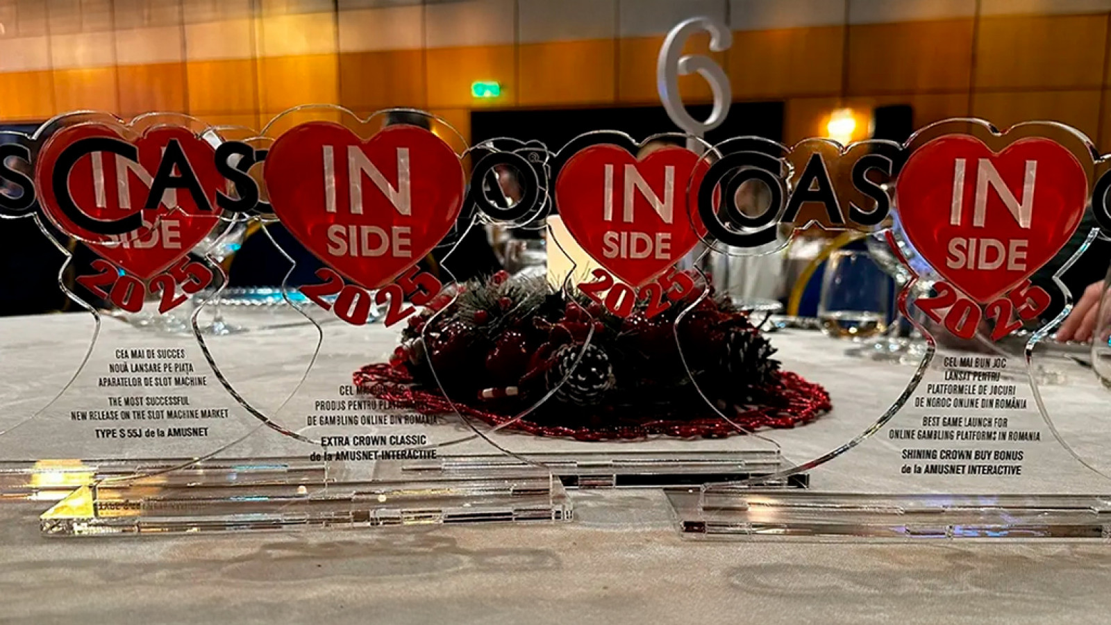 Amusnet Romania Celebrates Four Major Wins at the Casino Inside Conference & Gala Awards
