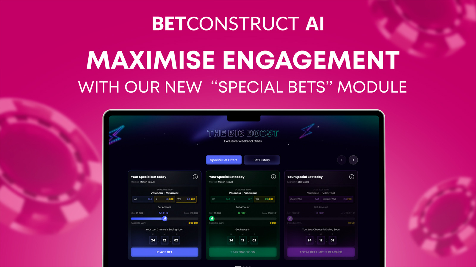 BetConstruct AI lança “Special Bets”: a personalização no centro do sucesso dos sportsbooks