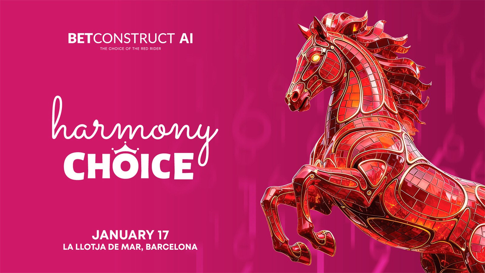 BetConstruct AI abrirá el calendario de iGaming 2026 con el evento Harmony Choice en Barcelona