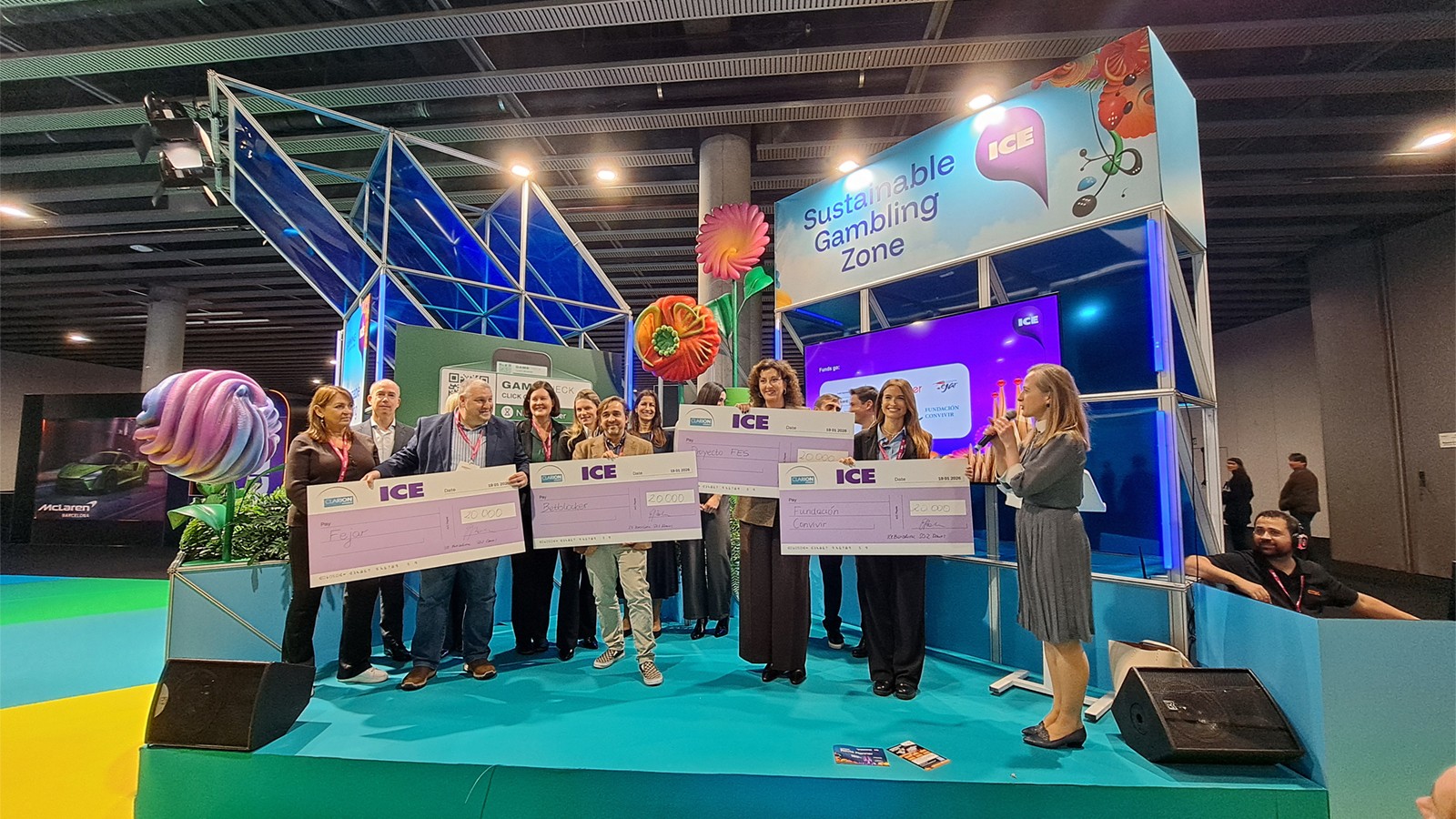 Safer Gambling organisations from Europe and Latin America share record €80,000 on opening day of ICE Barcelona