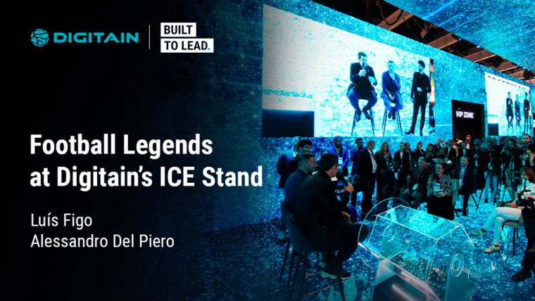 ICE Barcelona 2026: Digitain recibió a las leyendas del fútbol Luís Figo y Alessandro Del Piero