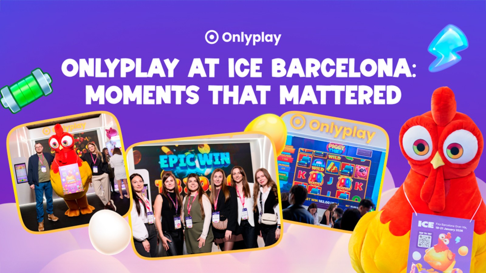Amazing presentation of Onlyplay at ICE Barcelona