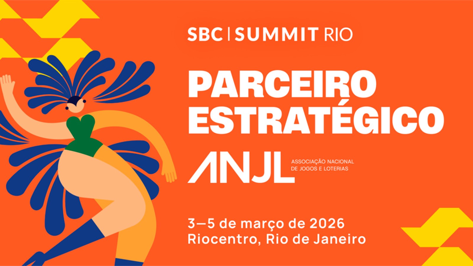 SBC Summit Rio 2026: ANJL e SBC firmam parceria estratégica para impulsionar o mercado regulado de apostas e jogos no Brasil