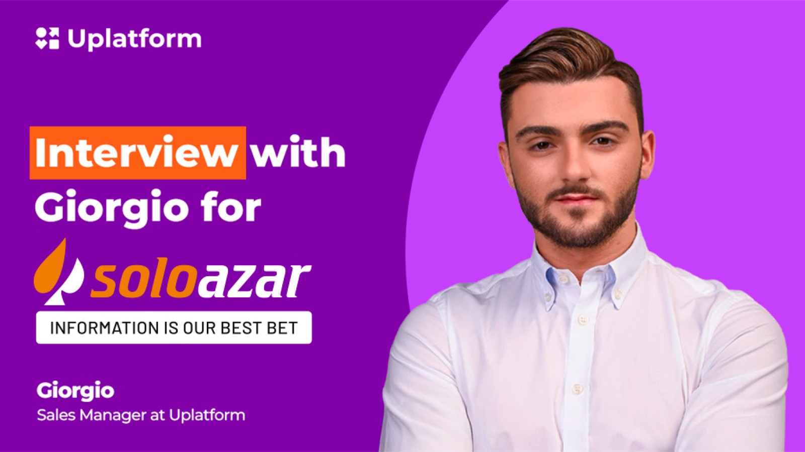 Giorgio Dolce, de Uplatform: "Nuestra participación en ICE Barcelona 2026 fue fantástica"