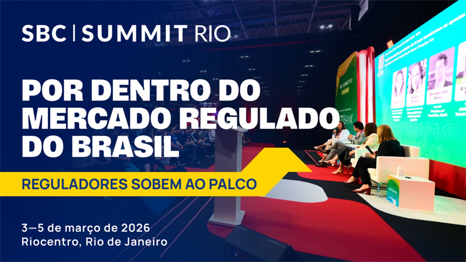 Principais Reguladores de Apostas do Brasil Falarão no SBC Summit Rio 2026