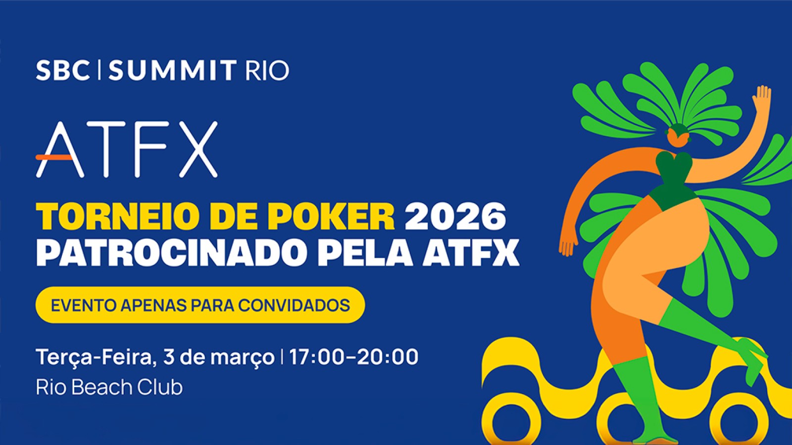 ATFX será patrocinadora oficial do Torneio de Poker do SBC Summit Rio 2026