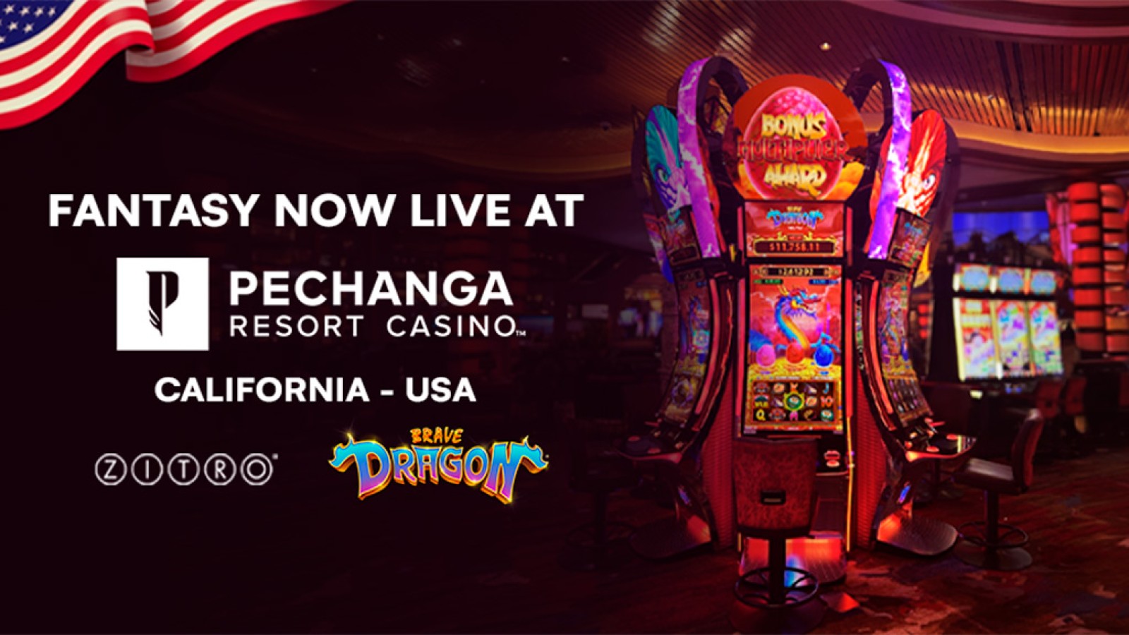 Pechanga Resort Casino features "Fantasy": Zitro's new and spectacular cabinet