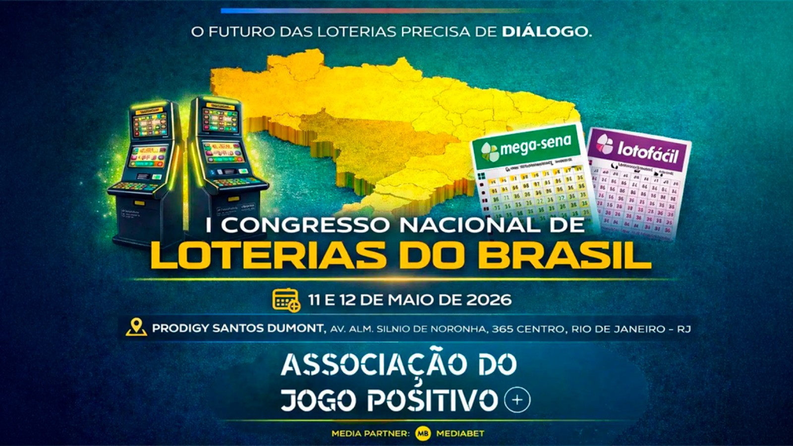 Brasil sediará o I Congresso Nacional de Loterias para debater função social, segurança jurídica e novos modelos de apostas