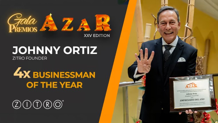 Johnny Ortiz of Zitro wins “Entrepreneur of the Year” Award for the fourth time