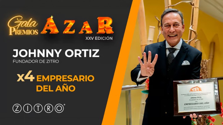 Johnny Ortiz, de Zitro, obtiene por cuarta vez el premio al Empresario del Año
