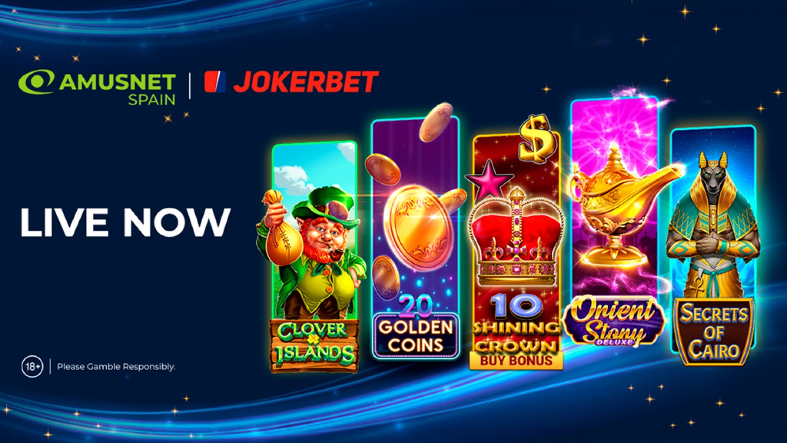 Amusnet España refuerza su presencia en el mercado español con una nueva asociación con JOKERBET