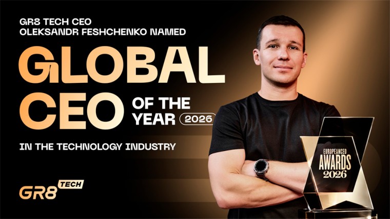 GR8 Tech’s Oleksandr Feshchenko wins Global CEO of the Year 2026 for second consecutive year