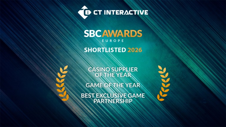 CT Interactive is shortlisted in three categories at the SBC Awards Europe 2026