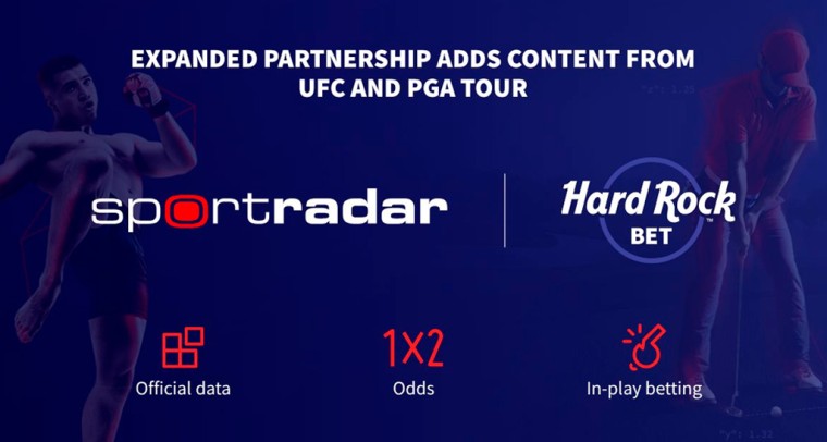 Sportradar Expands Hard Rock Bet Deal with PGA TOUR and UFC Data