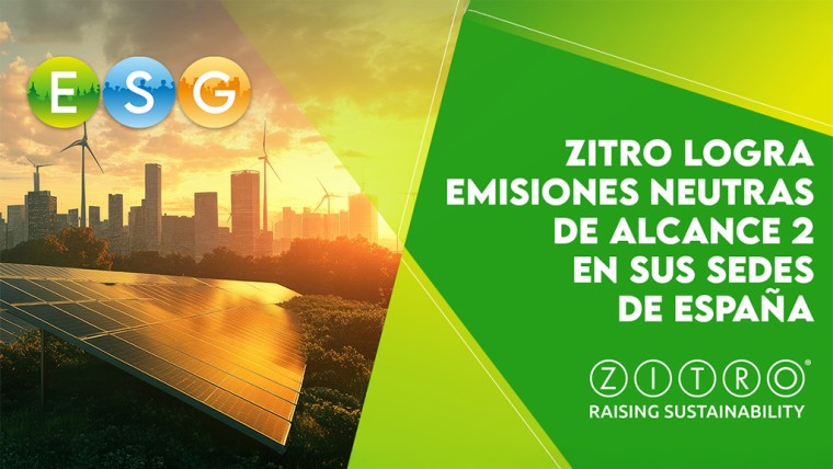 Zitro logra la neutralidad en Alcance 2 con energía 100% renovable