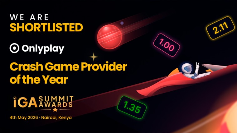 Onlyplay Named Finalist for Crash Game Provider of the Year at iGaming Afrika Summit Awards 2026