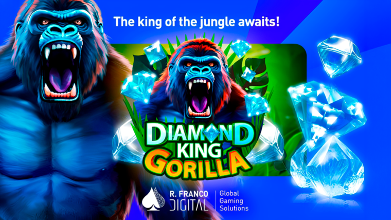 R. Franco Digital lanza su slot Diamond King Gorilla