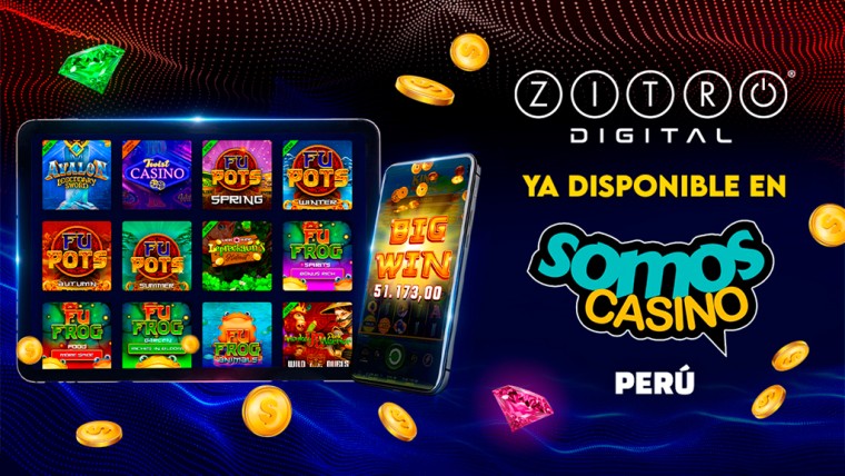 Zitro Digital expande su presencia en Perú con su llegada a SomosCasino.com