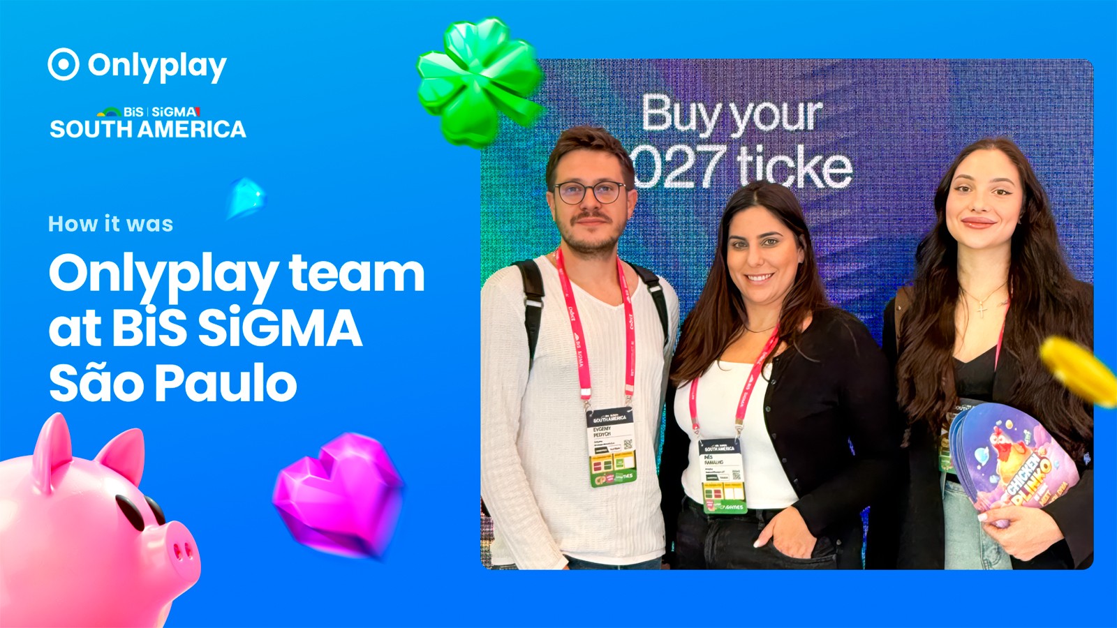 Onlyplay destaca su experiencia en BiS SiGMA São Paulo 2026