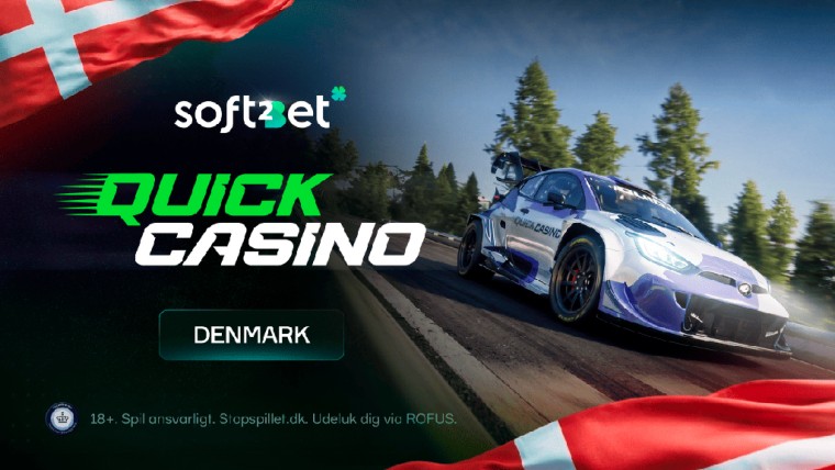 Soft2Bet brings QuickCasino.dk to Denmark with a Rally-Inspired Brand Identity