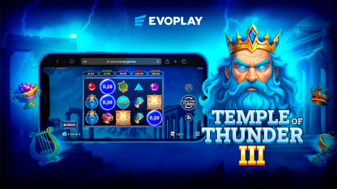 Zeus strikes in Evoplay's electrifying Temple of Thunder III slot