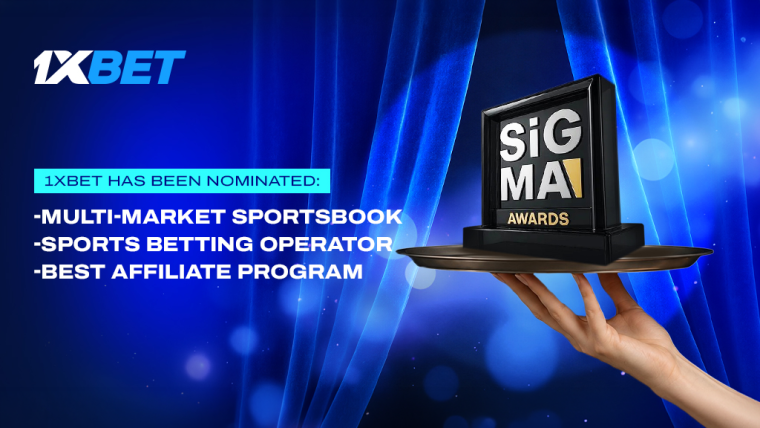 1xBet recibe tres nominaciones en la lista final de los SiGMA Europe Awards 2026