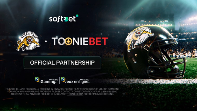 Soft2Bet y su marca ToonieBet anuncian alianza con los Hamilton Tiger-Cats de la CFL