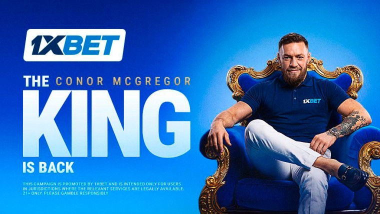 El Rey ha vuelto: Conor McGregor es el nuevo embajador global de 1xBet