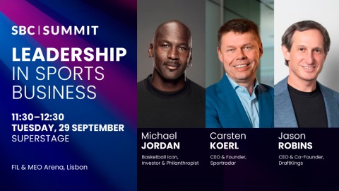 Michael Jordan, Carsten Koerl, and Jason Robins to Headline SBC Summit 2026 Leadership Keynote