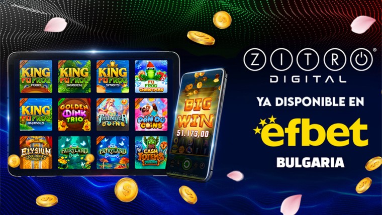 Zitro Digital y efbet.com: Una alianza que fortalece su presencia en Bulgaria