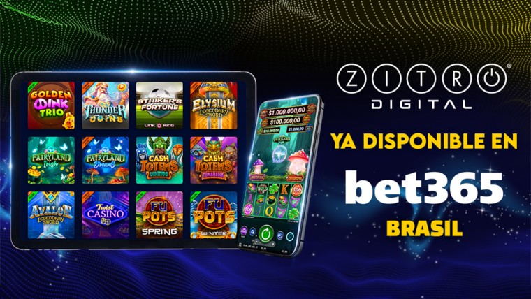 Zitro Digital llega a BET365 en Brasil