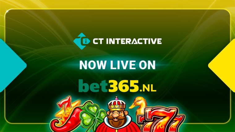 CT Interactive fortalece su presencia europea con su lanzamiento en bet365 Países Bajos