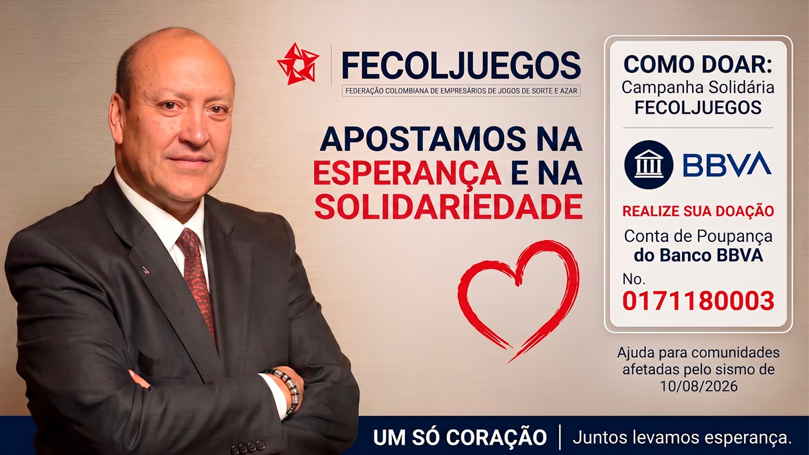 Fecoljuegos explica a campanha solidária para apoiar as vítimas do terremoto