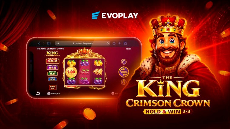 Evoplay amplía su catálogo con The King: Crimson Crown
