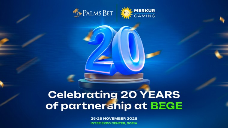 Palms Bet y MERKUR GAMING Celebran 20 años de colaboración en BEGE